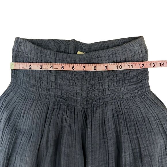 Cloth + Lace ~Sky Blue Shirred Elastic Waist Pant ~lightweight gauze fabric ~S/M - Picture 12 of 15